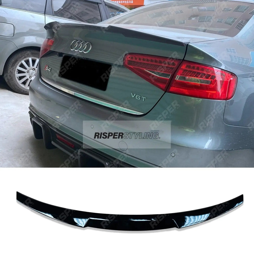 Gloss Black M4 Style Rear Boot Spoiler For Audi A4 B8.5 2013-2016