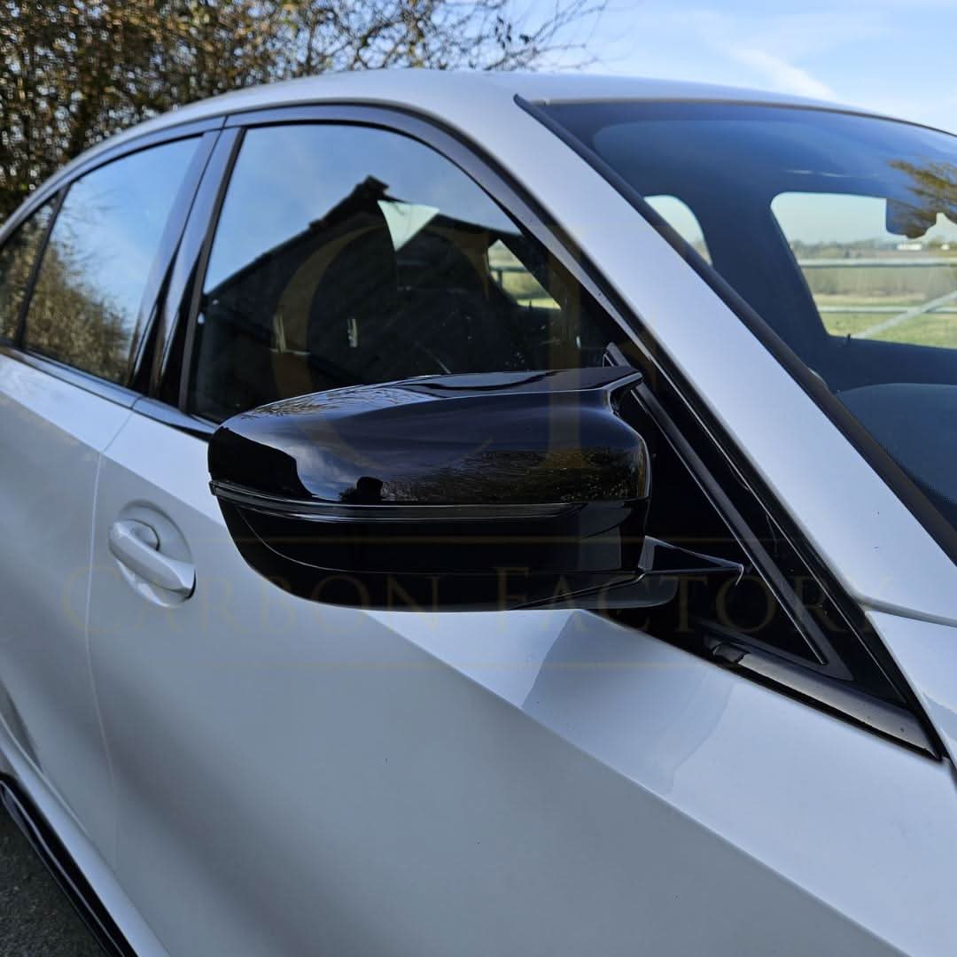 MP Style Gloss Black Replacement Mirror Covers for BMW G20 G21 3 Series 17-23