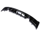 Gloss Black Rear Diffuser Dual Single Exit For BMW 2 Series F22 M Sport 2013-2018