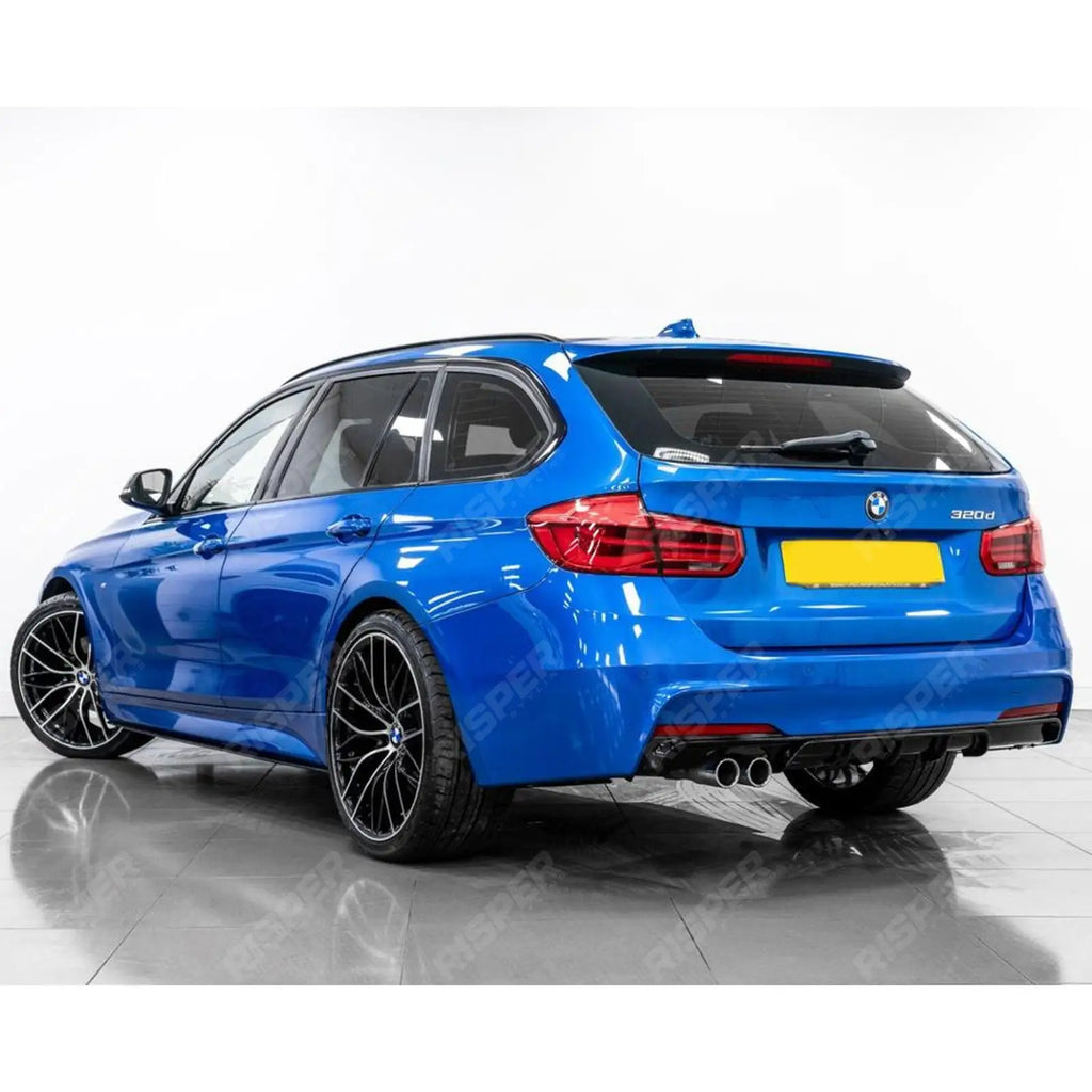 Gloss Black Rear Diffuser M Sport Twin Exit For BMW 3 Series F30 F35 M Performance