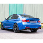 Gloss Black Rear Diffuser M Sport Twin Exit For BMW 3 Series F30 F35 M Performance