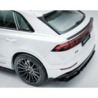 Gloss Black Rear Diffuser & Side Splitters For Audi Q8 S Line 2023+