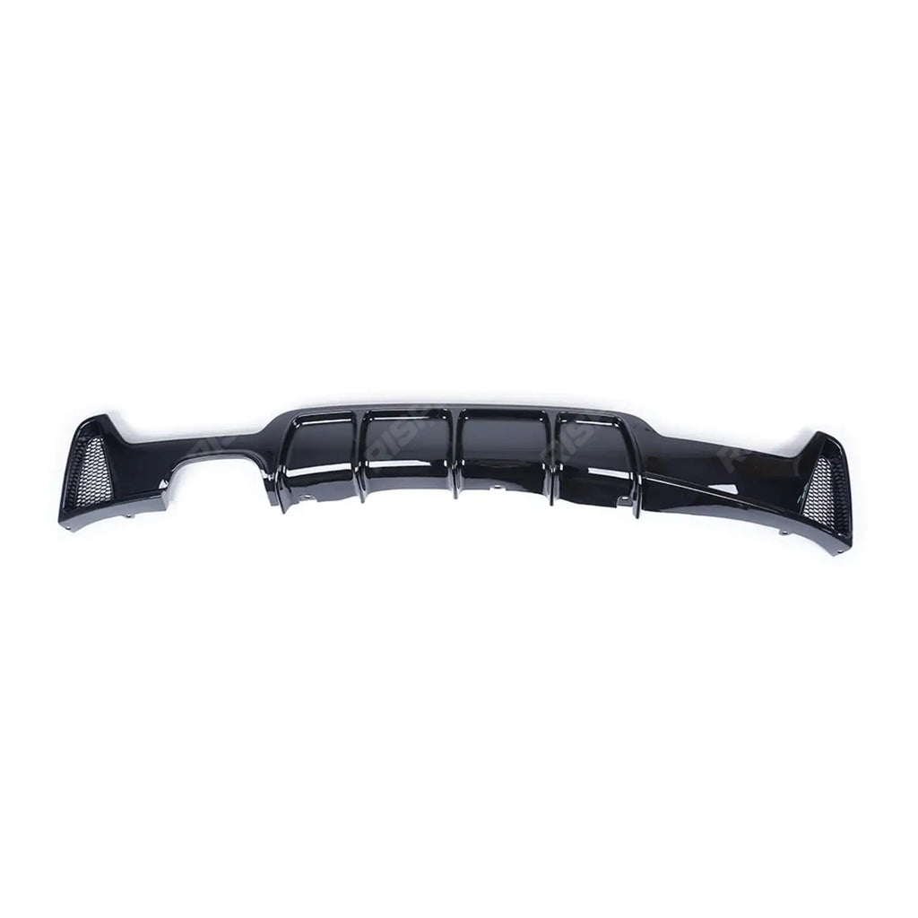 Gloss Black Rear Diffuser Single Side Dual Tip For BMW 4 Series M Sport F32 F36 -