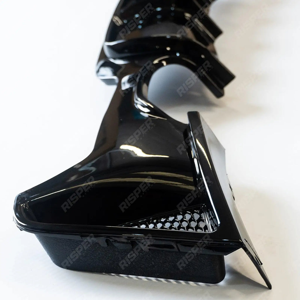 Gloss Black Rear Diffuser Single Side Dual Tip For BMW 4 Series M Sport F32 F36 -