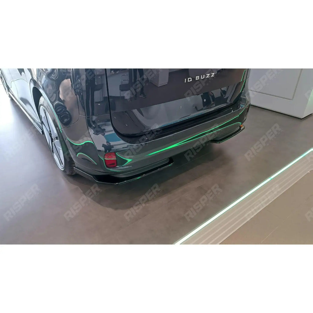 Gloss Black Rear Diffuser Splitter For VW ID BUZZ 2021+