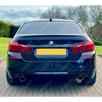 Gloss Black Rear Diffuser with Quad Exit For BMW 5 Series M Sport F10 F11 -