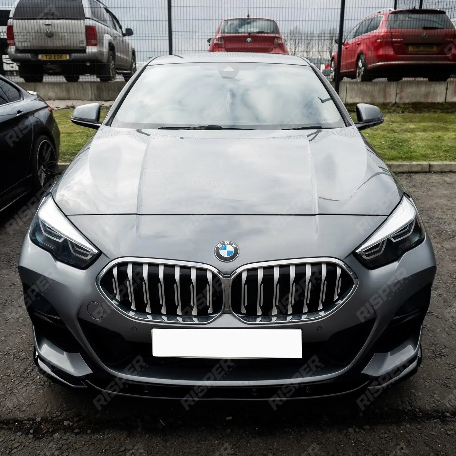 Gloss Black Risper Front Splitter For BMW 2 Series F44 Gran Coupe M Sport M235i 2019+