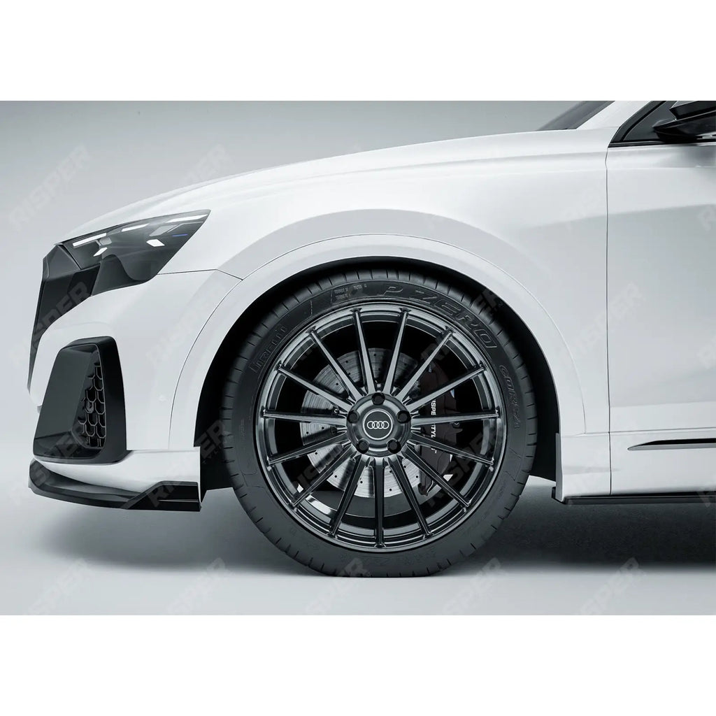 Gloss Black Risper Front Splitter Lip For Audi Q8 S Line 2023+