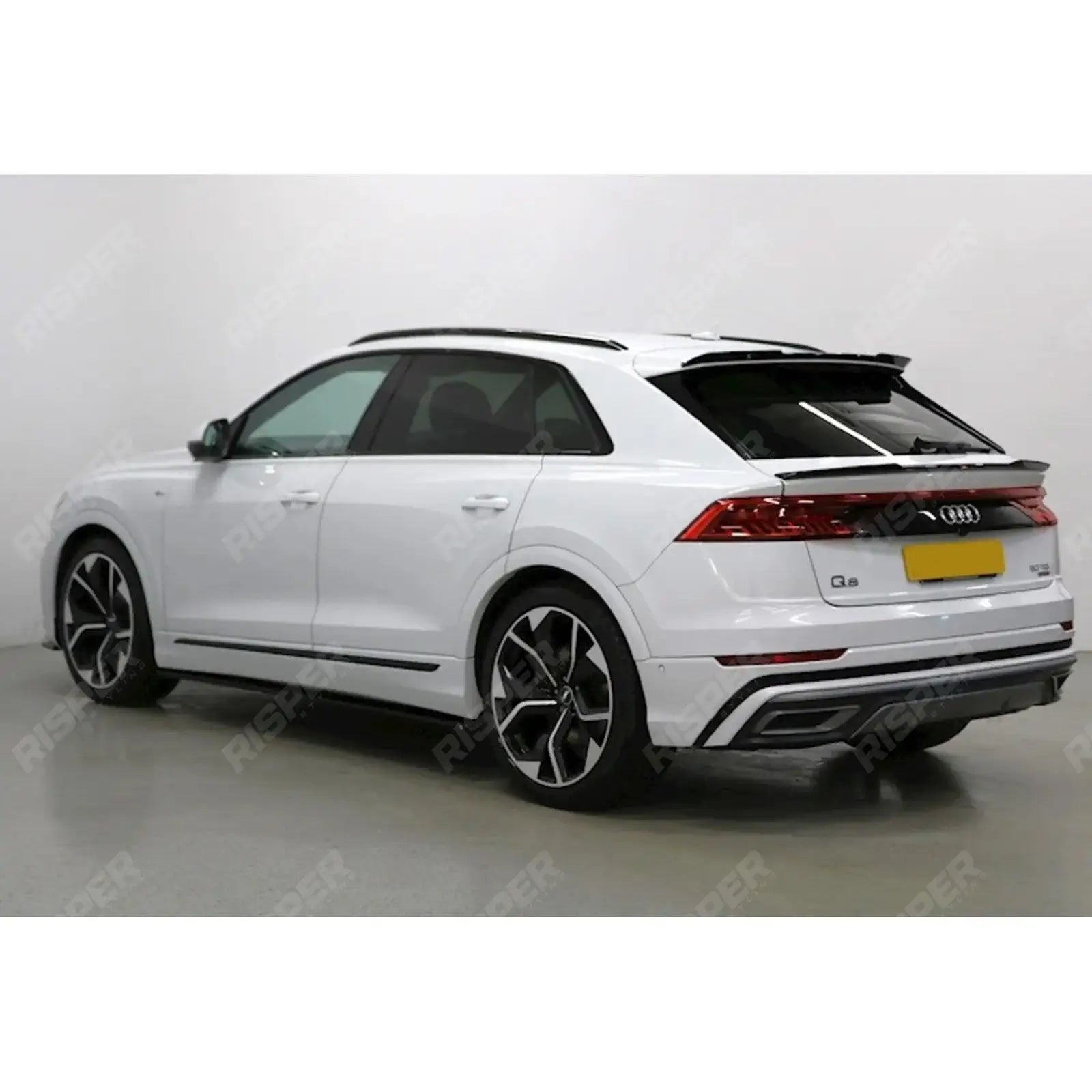 Gloss Black Risper Lower Spoiler Lip Extension For Audi Q8 2018+