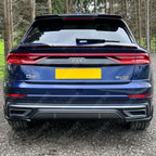 Gloss Black Risper Upper Spoiler Lip Extension For Audi Q8 2018+