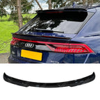 Gloss Black Risper Upper Spoiler Lip Extension For Audi Q8 2018+