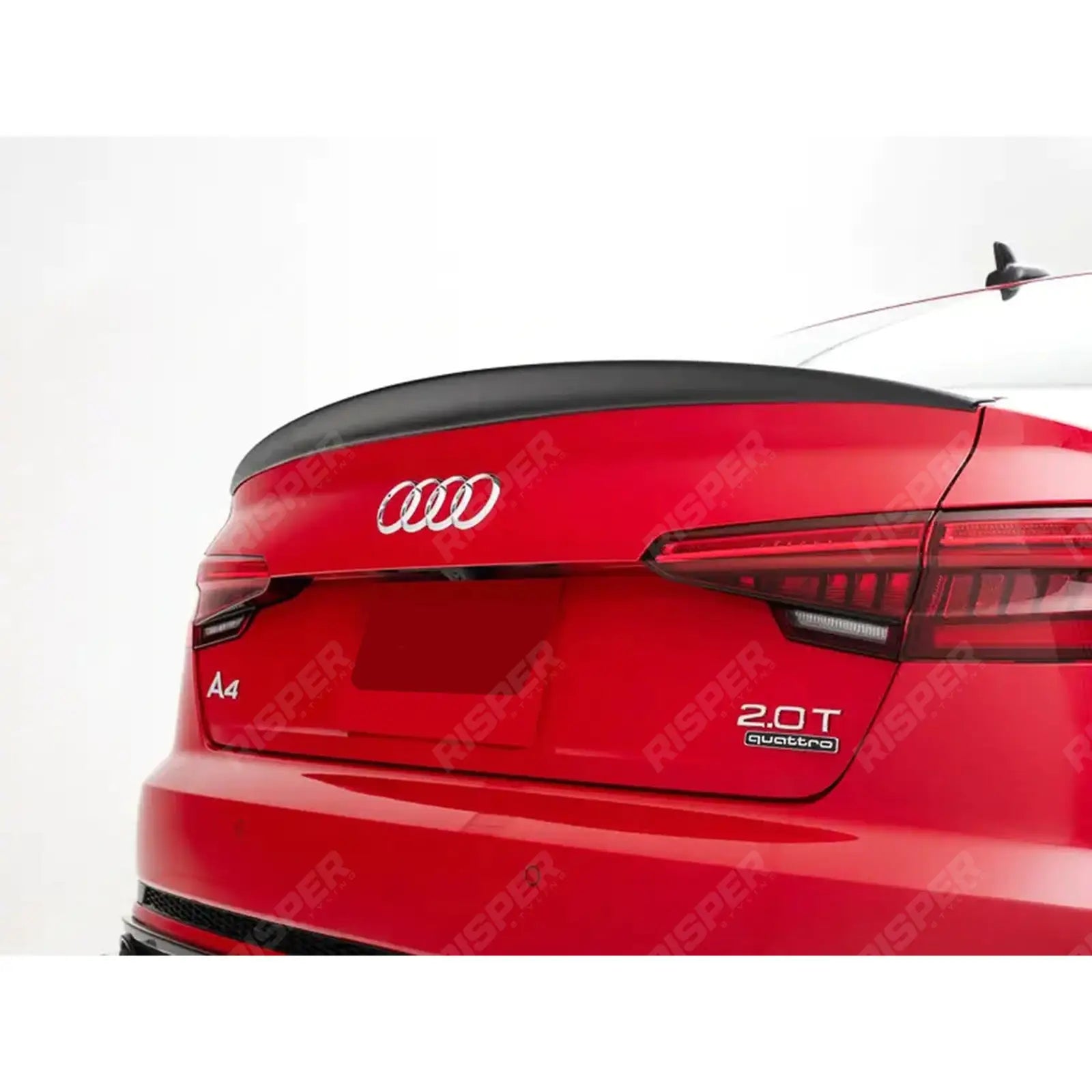 Gloss Black S4 Style Rear Spoiler For Audi A4 B9 2016-2019