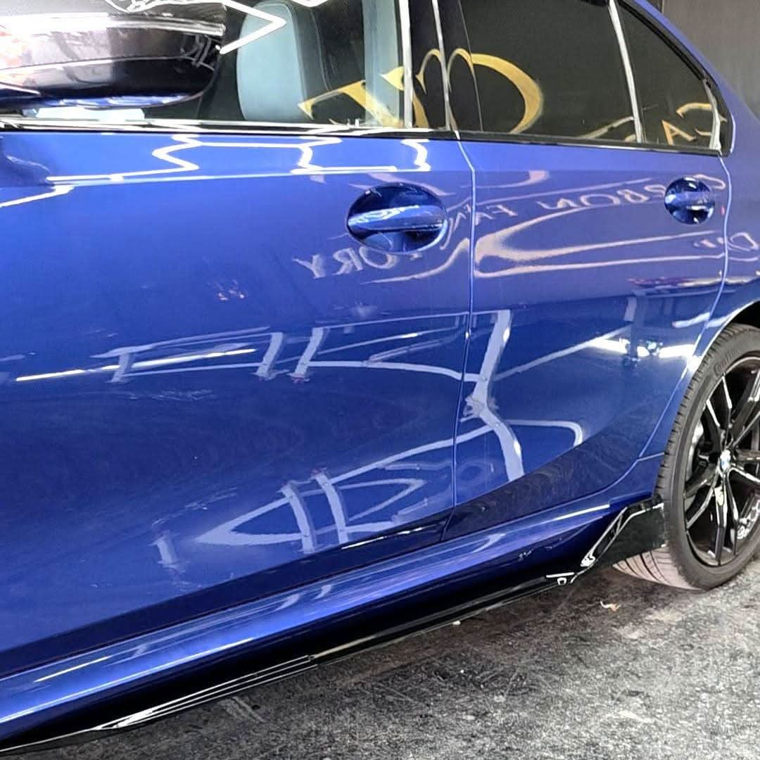 Competition Style Gloss Black Side Skirts for BMW 3 Series G20 G21 19-Present