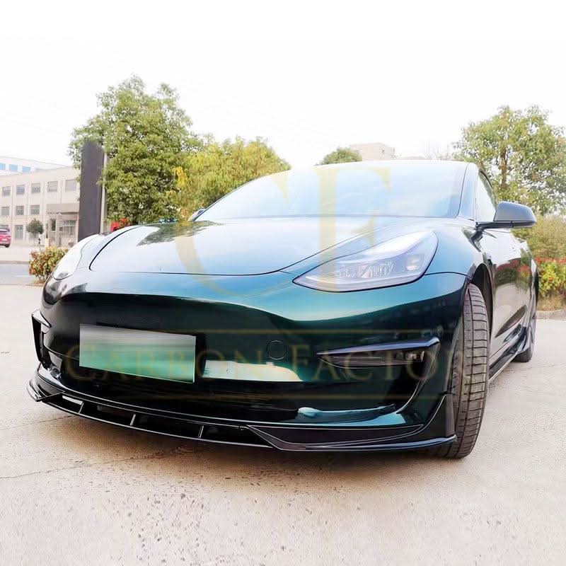 Competition Style Gloss Black Side Skirts for Tesla Model 3 16-23
