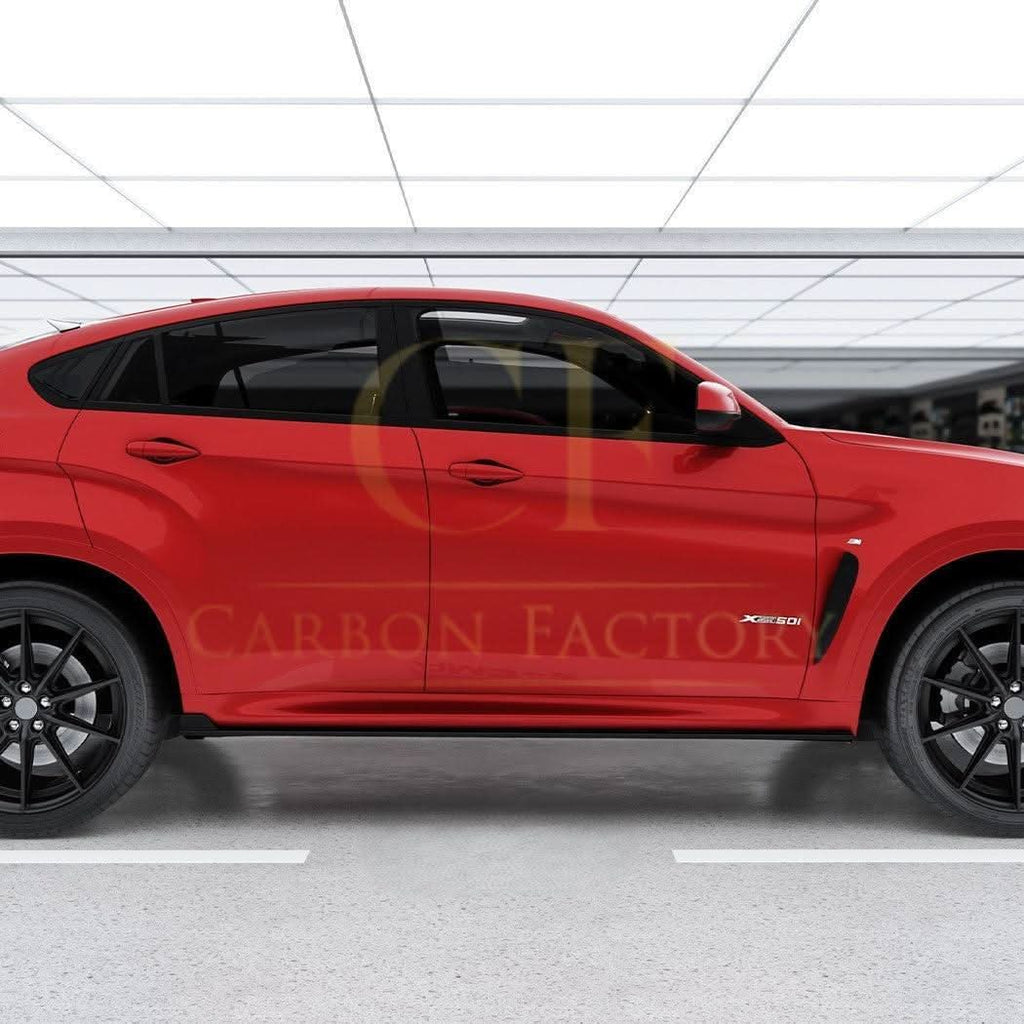 Gloss Black Side Skirts for BMW F16 X6 14-18