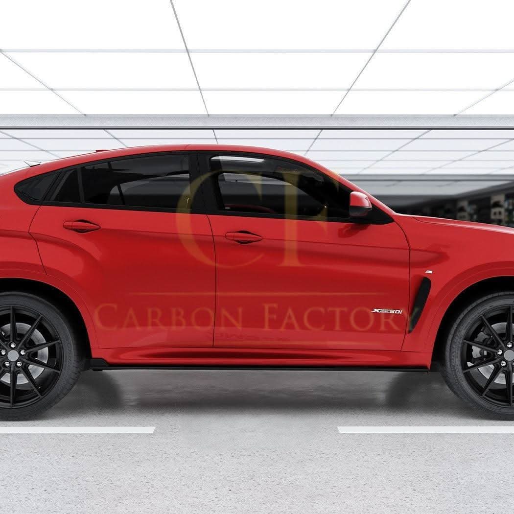 Gloss Black Side Skirts for BMW F16 X6 14-18