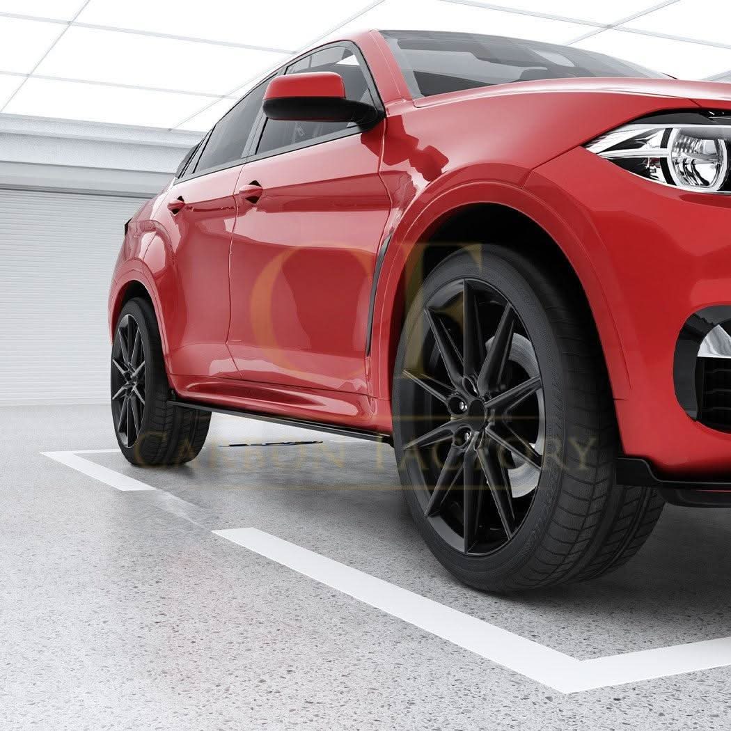 Gloss Black Side Skirts for BMW F16 X6 14-18