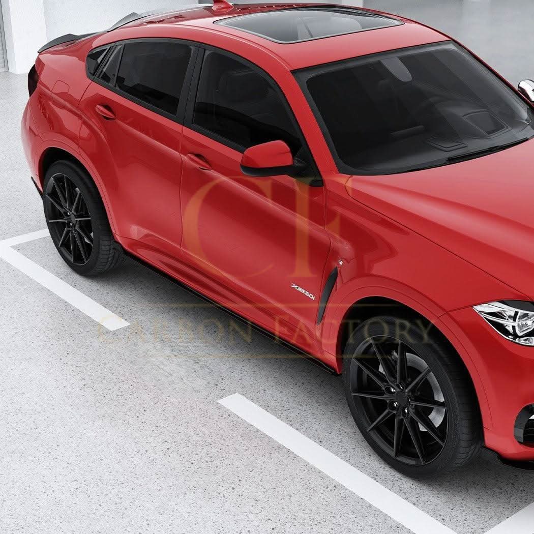 Gloss Black Side Skirts for BMW F16 X6 14-18