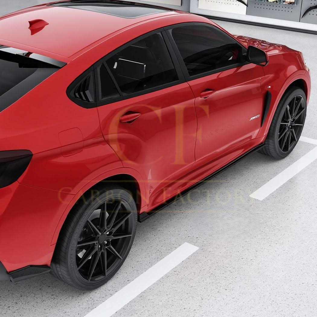 Gloss Black Side Skirts for BMW F16 X6 14-18
