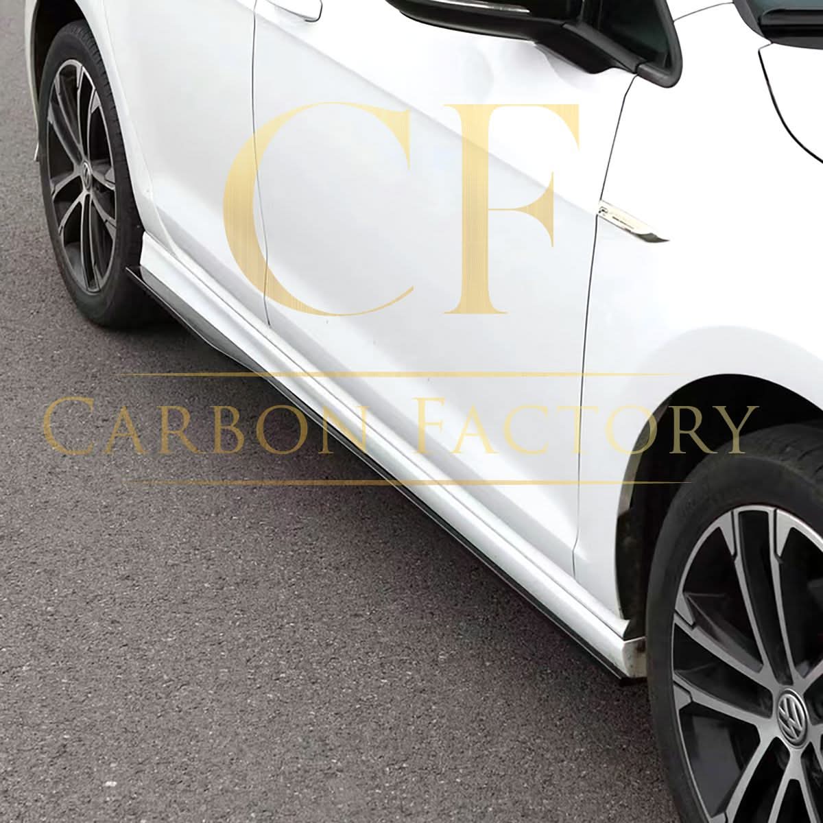 Gloss Black Side Skirts for VW Golf MK7 MK7.5 13-20