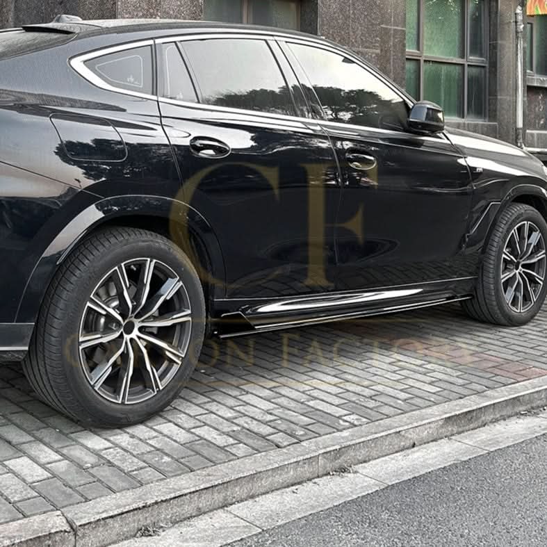 MP Style Gloss Black Side Skirts for BMW G06 X6 19-25
