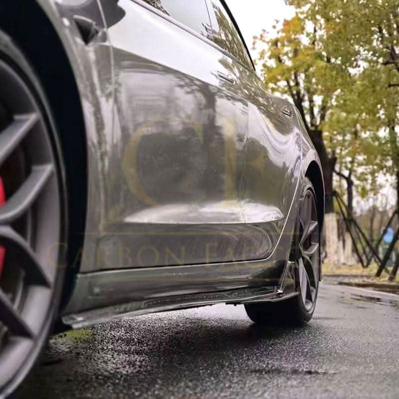 TR Style Gloss Black Side Skirts for Tesla Model 3 16-23
