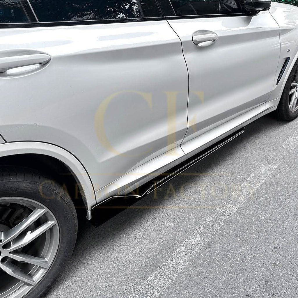 V Style Gloss Black Side Skirts for BMW G01 X3 G02 X4 18-24