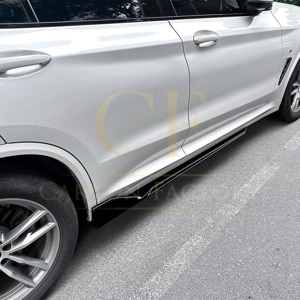 V Style Gloss Black Side Skirts for BMW G01 X3 G02 X4 18-24