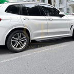 V Style Gloss Black Side Skirts for BMW G01 X3 G02 X4 18-24