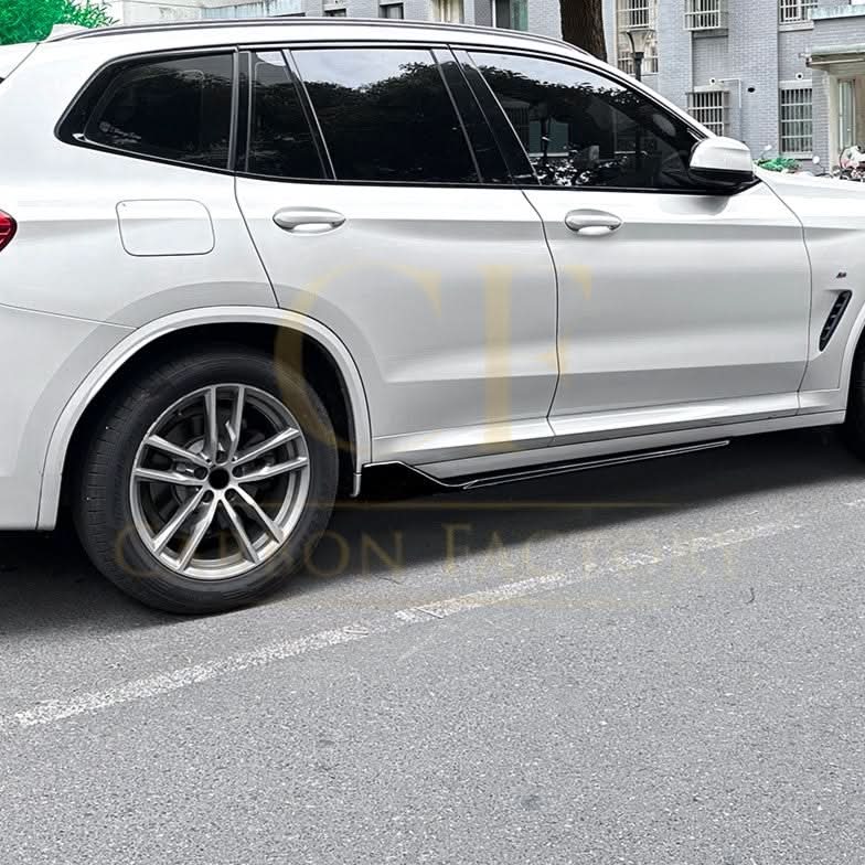 V Style Gloss Black Side Skirts for BMW G01 X3 G02 X4 18-24