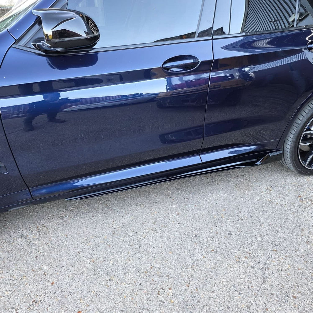 V Style Gloss Black Side Skirts for BMW G01 X3 G02 X4 18-24