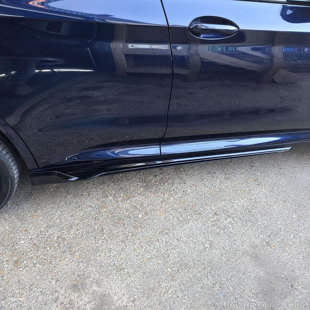 V Style Gloss Black Side Skirts for BMW G01 X3 G02 X4 18-24