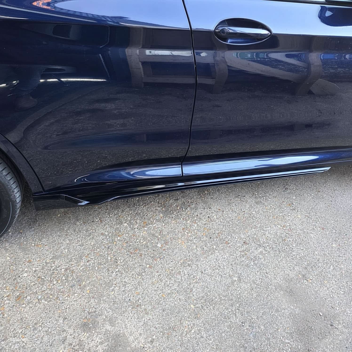 V Style Gloss Black Side Skirts for BMW G01 X3 G02 X4 18-24