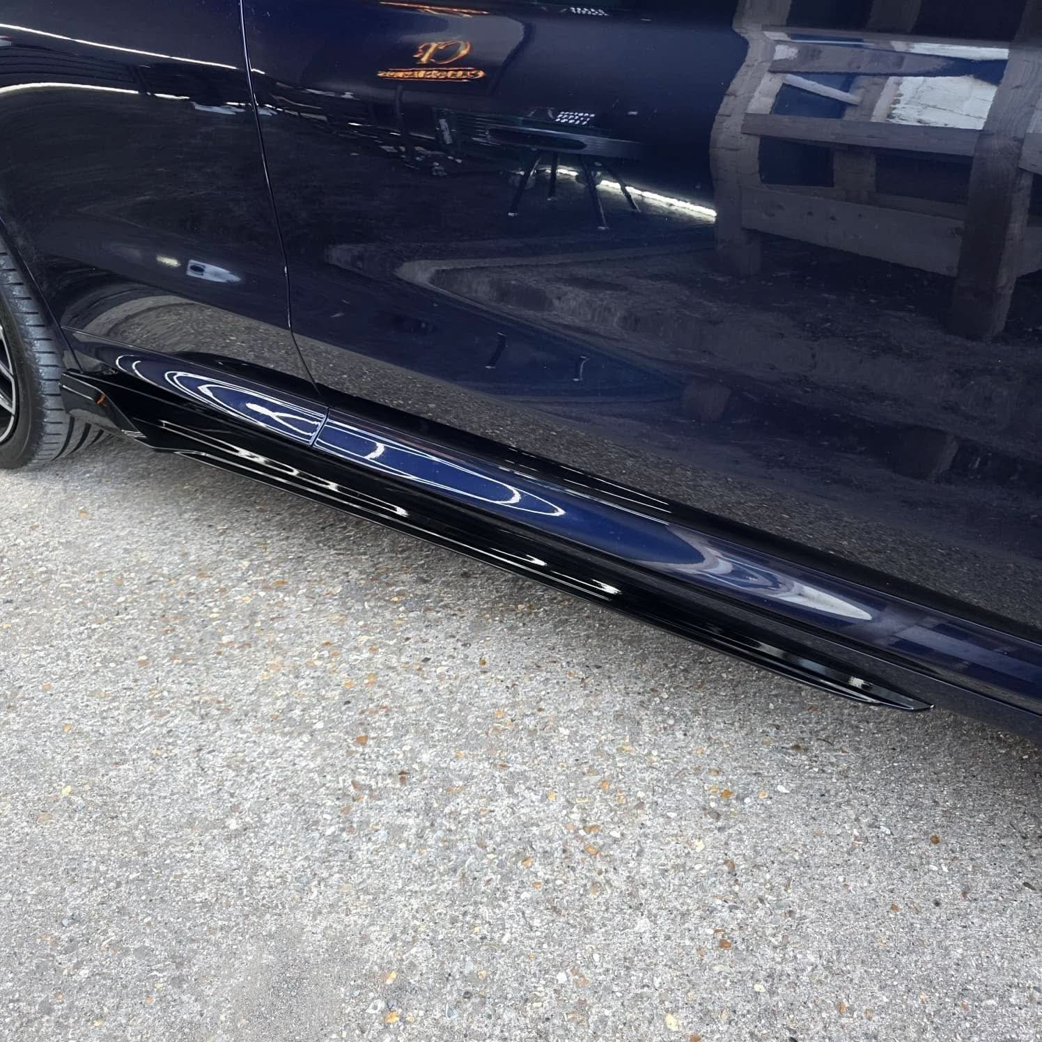 V Style Gloss Black Side Skirts for BMW G01 X3 G02 X4 18-24