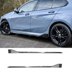 Gloss Black Side Skirt Splitters For BMW 1 Series M Sport F40 2018 - 2024