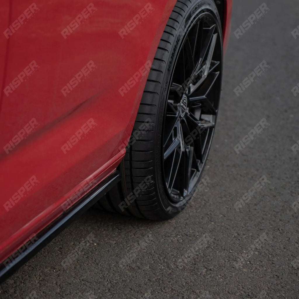 Gloss Black Side Skirt Splitters For Volkswagen Caddy MK5 2021+