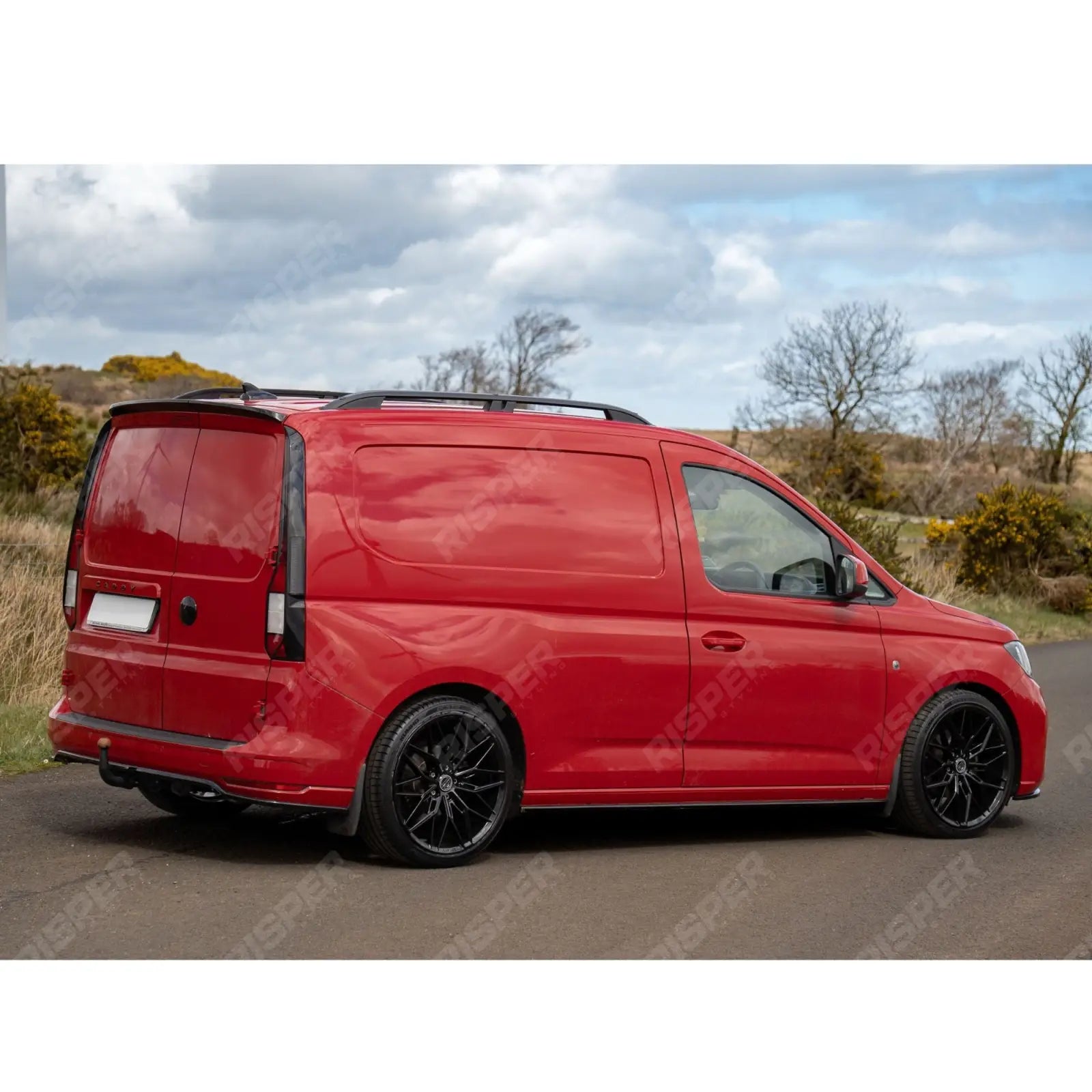 Gloss Black Side Skirt Splitters For Volkswagen Caddy MK5 2021+