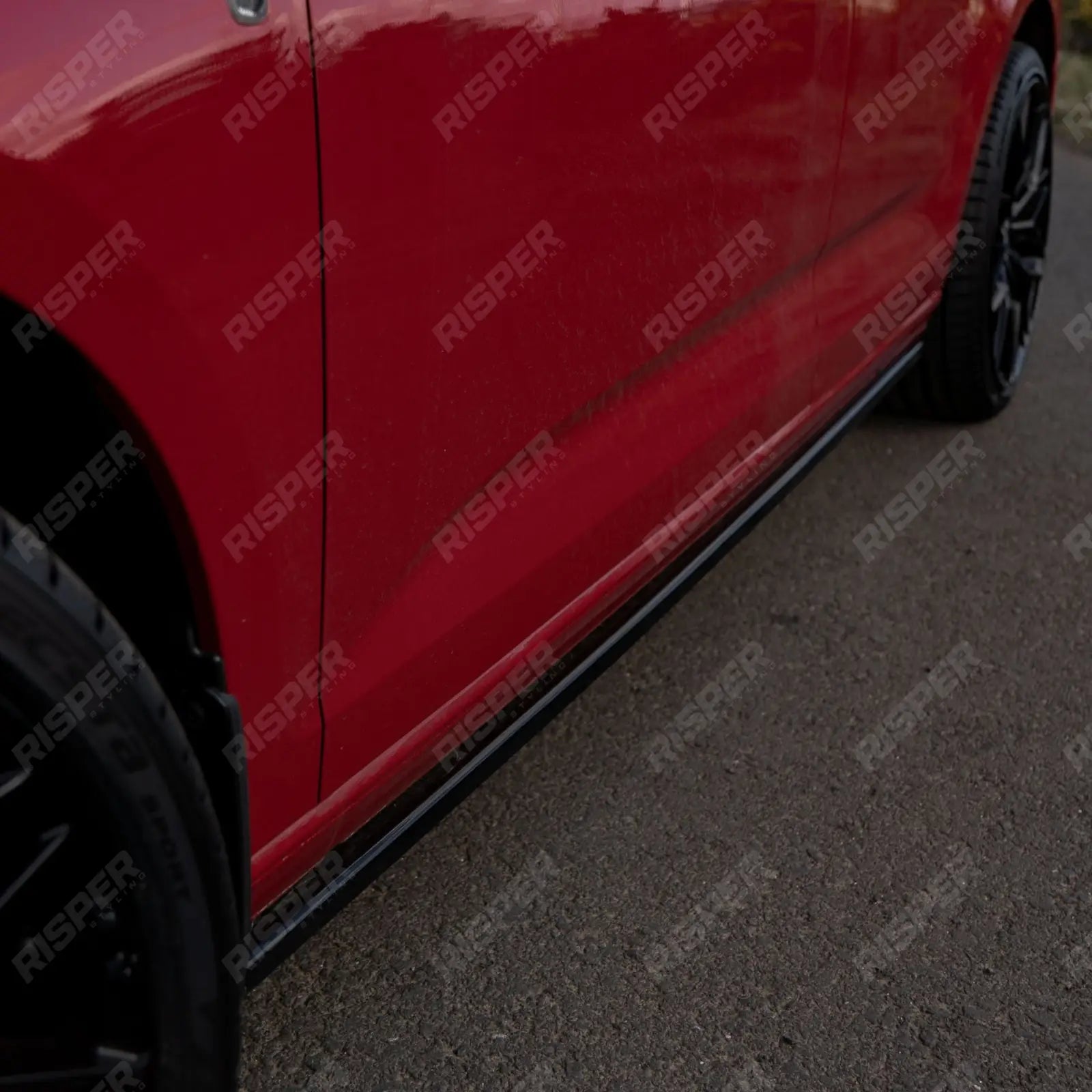 Gloss Black Side Skirt Splitters For Volkswagen Caddy MK5 2021+