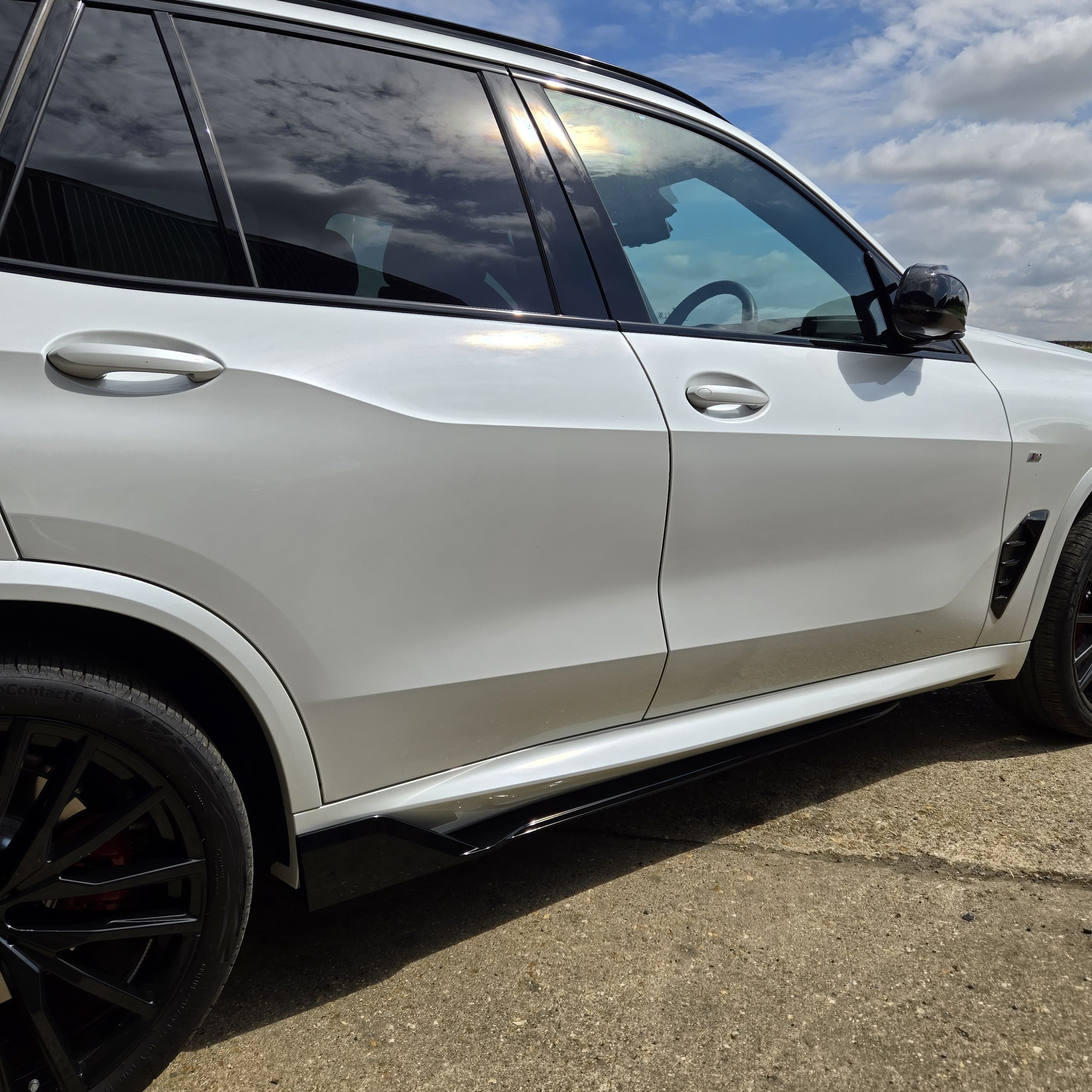 Gloss Black Kit 1 Side Skirts for BMW G05 LCI X5 23-Present