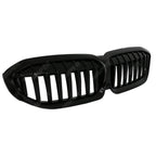 Gloss Black Solid Slat Front Grill For BMW 3 Series G20/G21 2018-2021 (Pre-LCI)