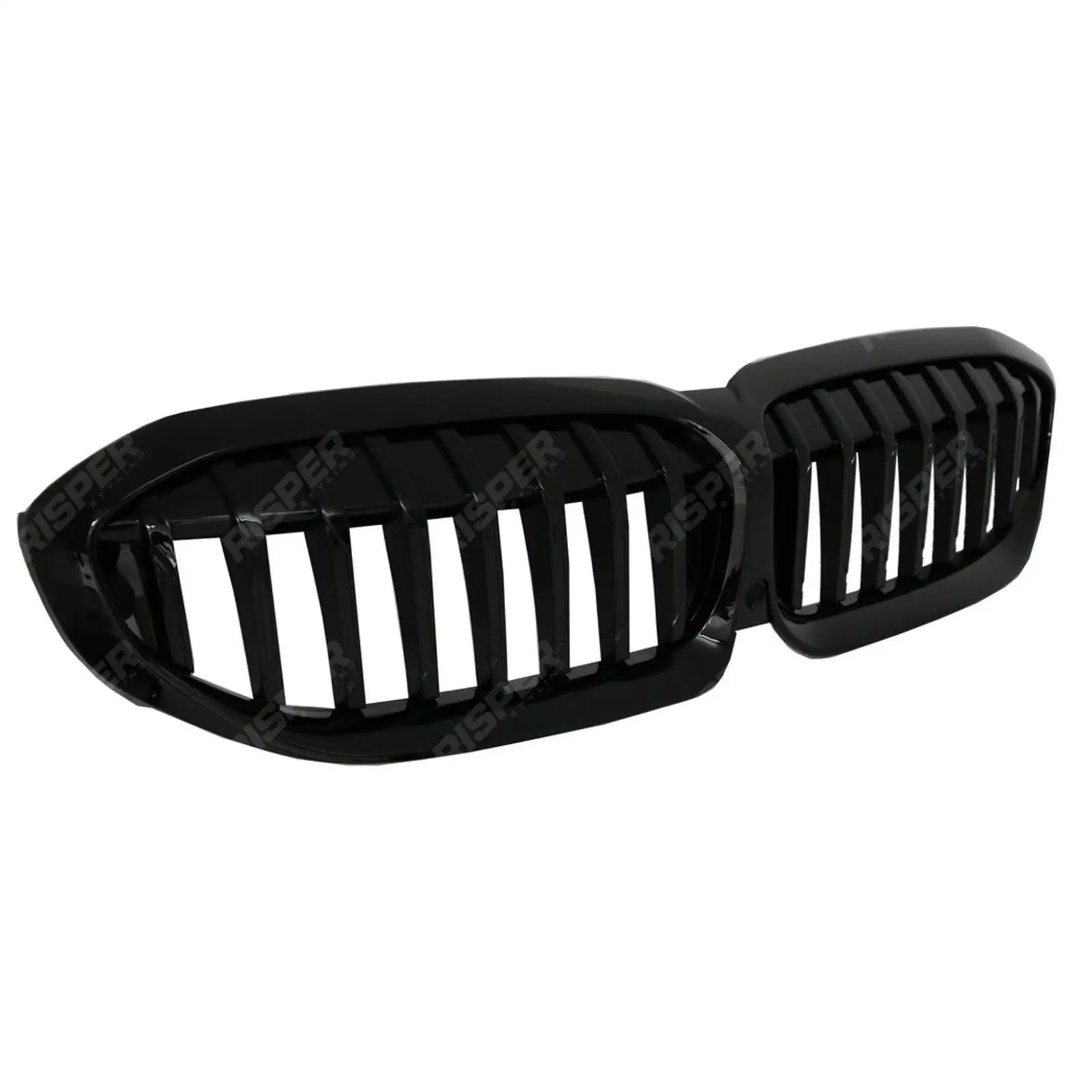 Gloss Black Solid Slat Front Grill For BMW 3 Series G20/G21 2018-2021 (Pre-LCI)