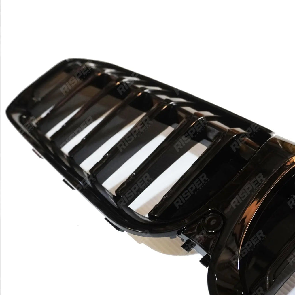 Gloss Black Solid Slat Front Grill For BMW 3 Series G20/G21 2018-2021 (Pre-LCI)