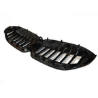 Gloss Black Solid Slat Front Grill For BMW 3 Series G20/G21 2018-2021 (Pre-LCI)