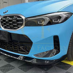3D Style Gloss Black Front Splitter for BMW 3 Series G20 G21 LCI 24-Present
