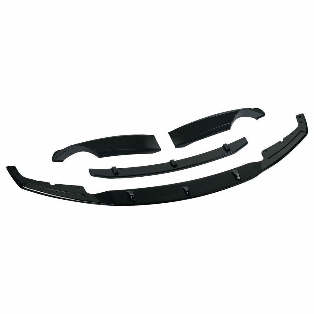 3D Style Gloss Black Front Splitter for BMW F30 F31 3 Series M Sport 12-19