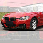 3D Style Gloss Black Front Splitter for BMW F30 F31 3 Series M Sport 12-19