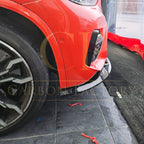 3D Style Gloss Black Front Splitter for BMW F97 X3M F98 X4M 18-21