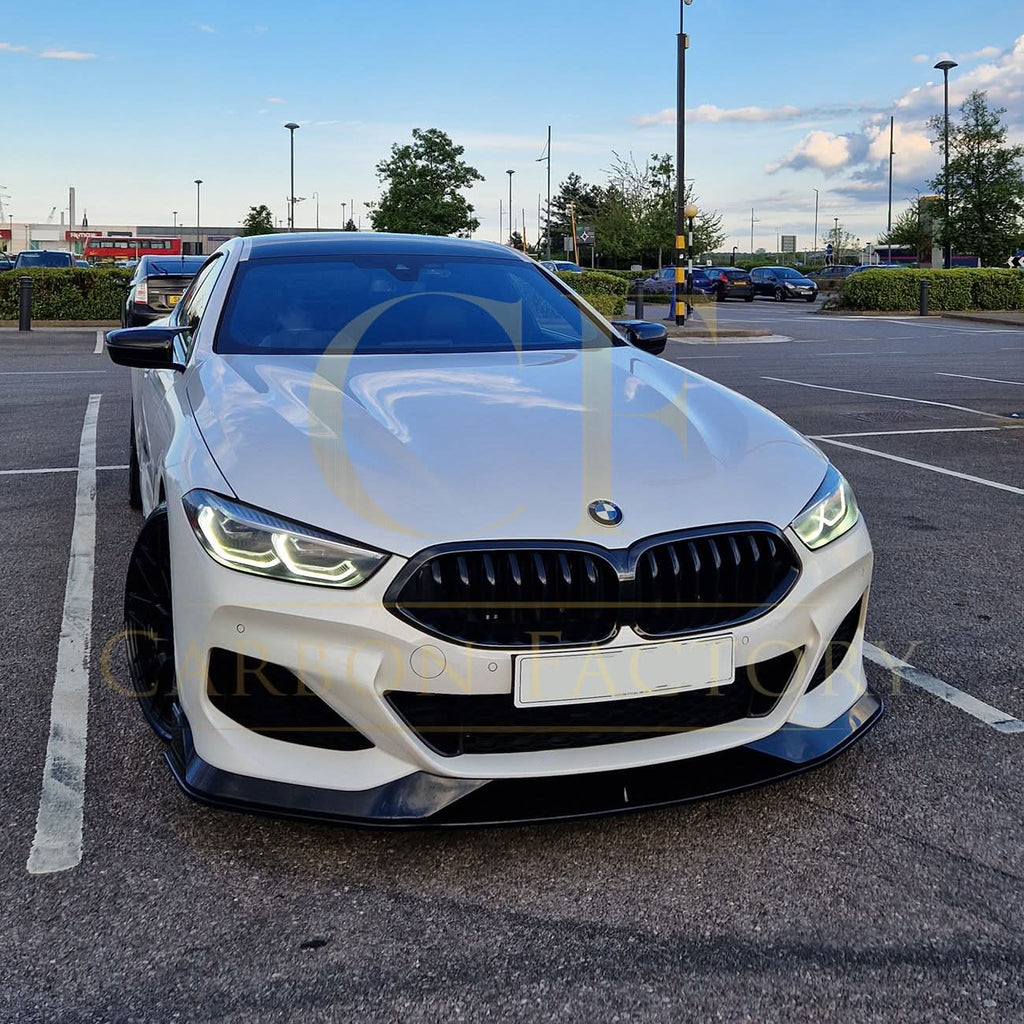 AC Style Gloss Black Front Splitter for BMW G14 G15 G16 8 Series 19-Present