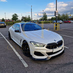 AC Style Gloss Black Front Splitter for BMW G14 G15 G16 8 Series 19-Present