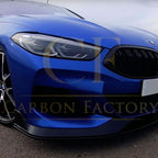 AC Style Gloss Black Front Splitter for BMW G14 G15 G16 8 Series 19-Present